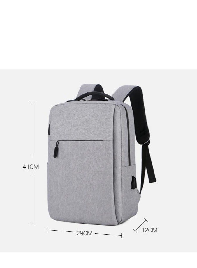Golden Travel Laptop Backpack Business Anti Theft Slim Durable Laptop Bag with USB Charging Port Water Resistant College School Computer Backpack Gifts for Men & Women Fits 15.6 Inch Notebook Grey - Image 2