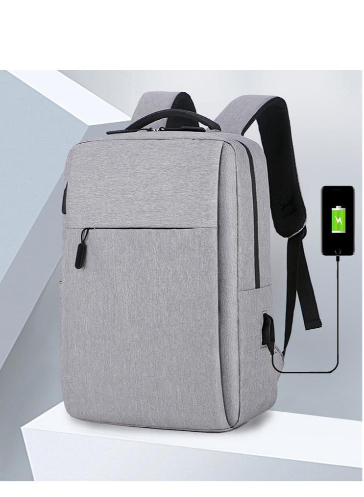 Golden Travel Laptop Backpack Business Anti Theft Slim Durable Laptop Bag with USB Charging Port Water Resistant College School Computer Backpack Gifts for Men & Women Fits 15.6 Inch Notebook Grey - Image 4