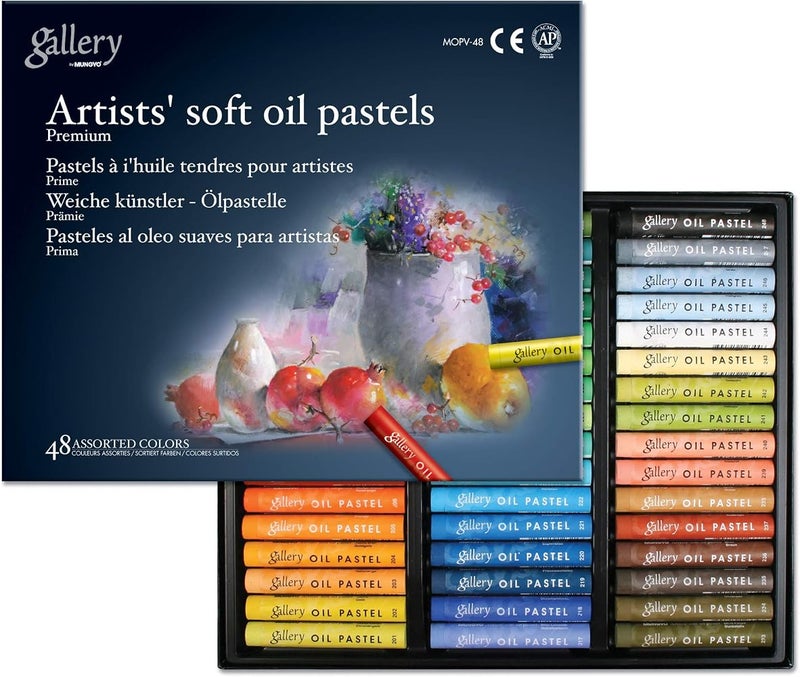 Mungyo Gallery Soft Oil Pastels Set of 48 - Assorted Colors - Image 1