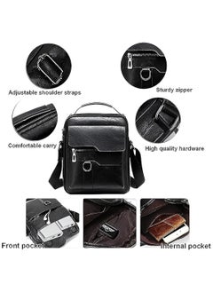 Jeep Men Crossbody Bag Shoulder Bags Vintage Men Handbags Large Capacity PU Leather Bag For Man Messenger Bags Tote Bag purse  - Image 3