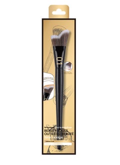 Miniso MINISO Black Gold Series Stippling Curved Contour Brush – Professional Makeup Brush for Precise Contouring and Blending 
