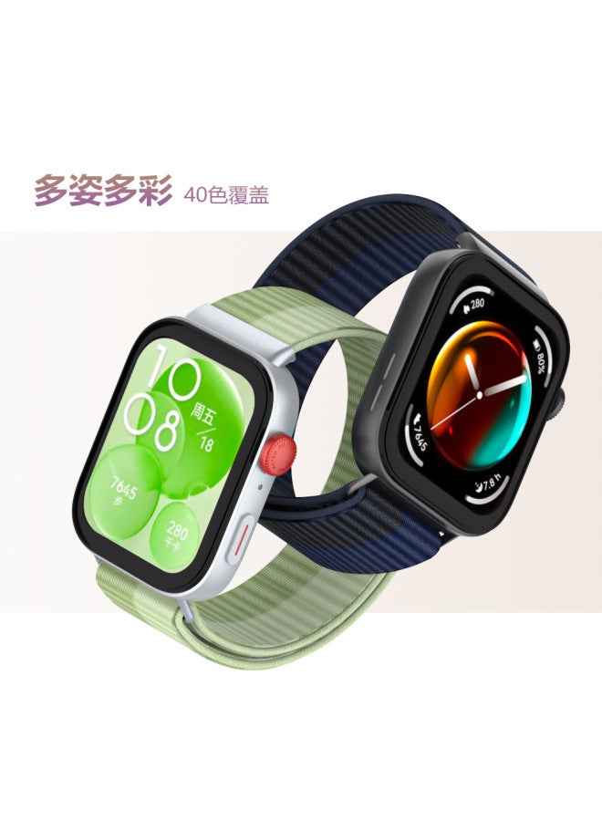 Suitable For Huawei Fit4 Watch Strap 4pro New All-in-one Nylon Loop Huawei Watch Fit3 Nylon Watch Strap - Image 4