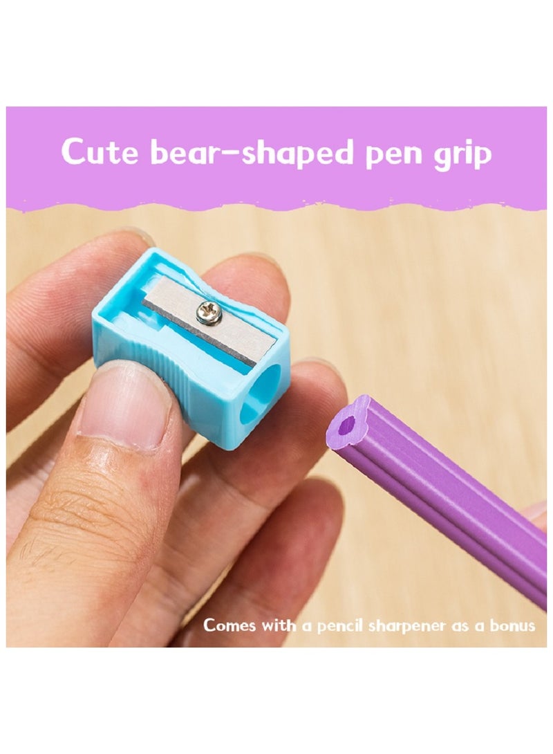 Deli Colored Pencil 8 Colors jumbo + sharpener - Image 2