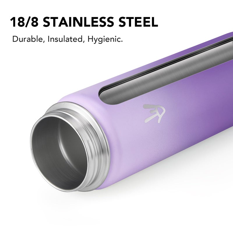 Enerbone 24 oz Insulated Water Bottle, Stainless Steel Bottle with Carrying Strap, Double-Wall Vacuum Insulation Design, Leakproof Sports Bottle with Straw, Keep Drinks Cold or Hot for Hours - Image 4