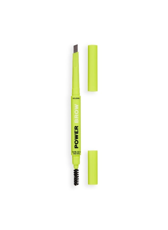REVOLUTION Relove Power Brow Pencil Dark Brown - Image 1