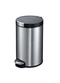 DANUBE HOME EKO 12L Artistic Step Bin – Stainless Steel Pedal Trash Can with Soft Close Lid for Kitchen, Office, Bathroom – Sleek Hygienic Waste Bin Modern Design  - Image 2