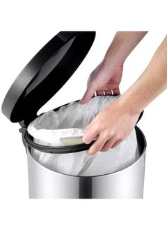 DANUBE HOME EKO 12L Artistic Step Bin – Stainless Steel Pedal Trash Can with Soft Close Lid for Kitchen, Office, Bathroom – Sleek Hygienic Waste Bin Modern Design  - Image 4