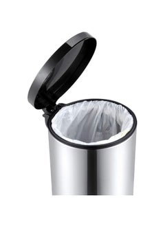 DANUBE HOME EKO 12L Artistic Step Bin – Stainless Steel Pedal Trash Can with Soft Close Lid for Kitchen, Office, Bathroom – Sleek Hygienic Waste Bin Modern Design  - Image 3
