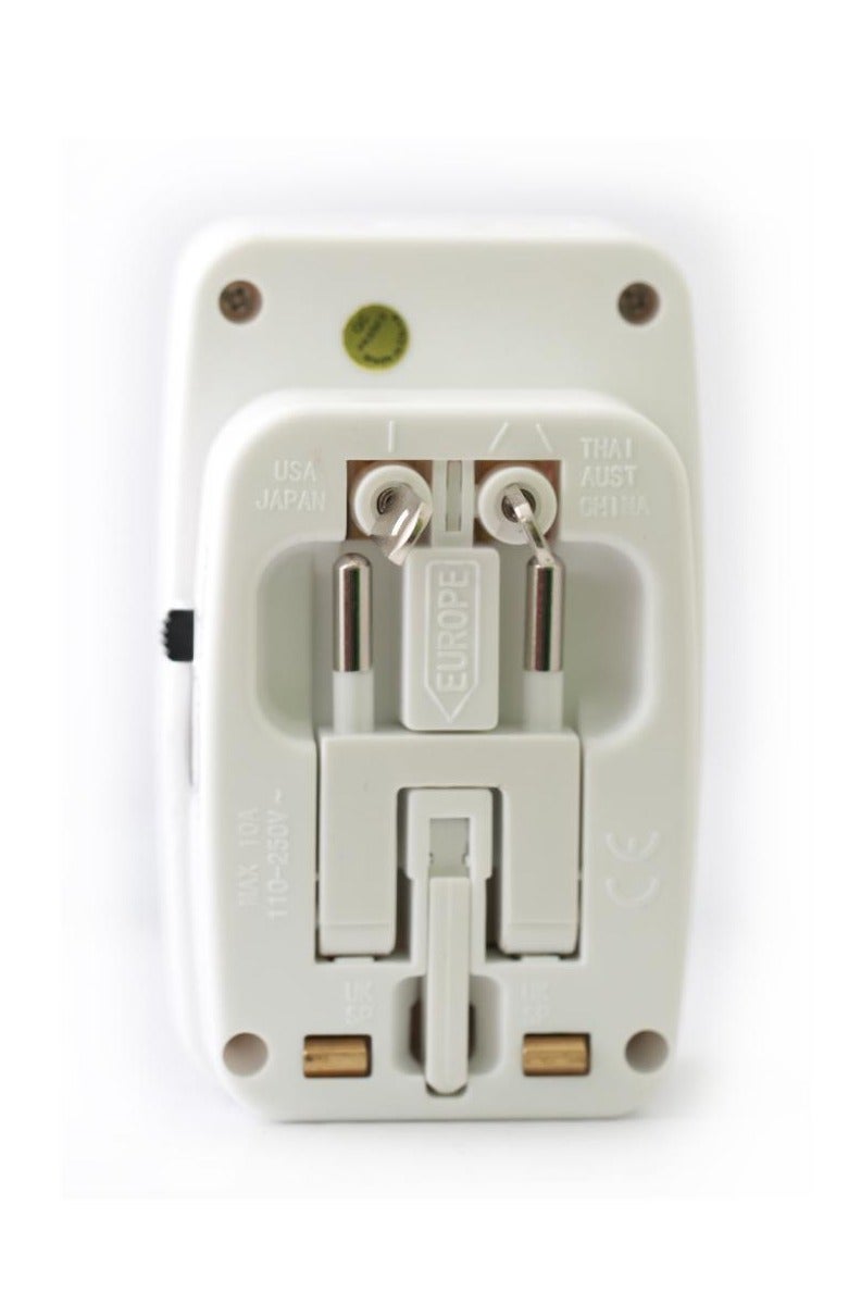 Terminator TTA 252 Universal Socket Travel Adapter with 2 USB Ports | Multi-Country Plug Converter | 250V Travel Charger with Dual USB Output - Image 3