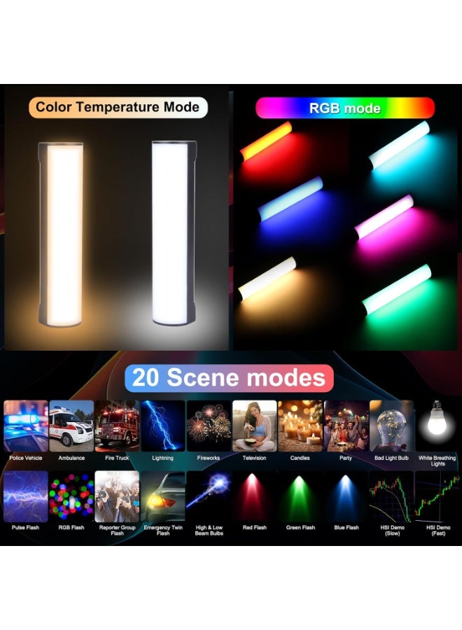 PULUZ Photography Lighting, 360° Magnetic Handheld Light Stick with 2000mAh Rechargeable Battery, 2500-9000K Dimmable Tube Light for On-Camera, Studio Photography, TikTok, YouTube, Vlogs (17cm/6.7 inches) - Image 3