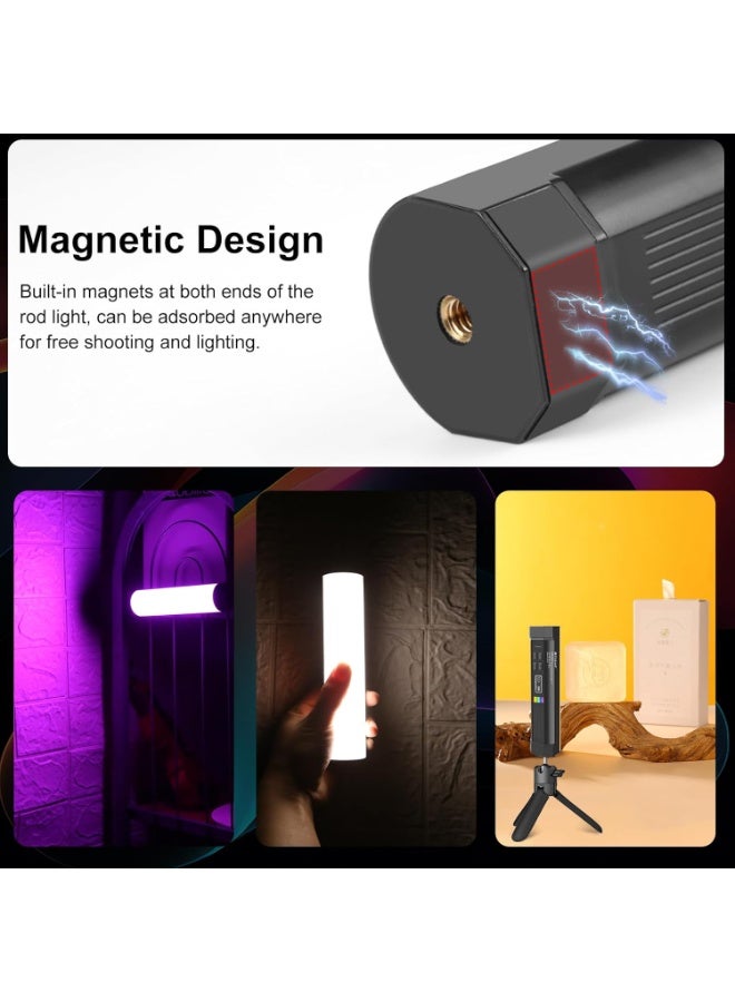 PULUZ Photography Lighting, 360° Magnetic Handheld Light Stick with 2000mAh Rechargeable Battery, 2500-9000K Dimmable Tube Light for On-Camera, Studio Photography, TikTok, YouTube, Vlogs (17cm/6.7 inches) - Image 5