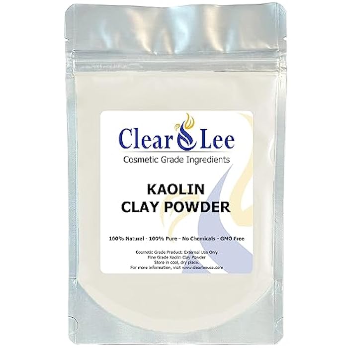ClearLee Cosmetic Grade Clay Powders Variety Pack - Kaolin, Bentonite, Dead Sea, Moroccan, Rhassoul Clay - 5 Pack - 100% Pure Natural Powder - Great for Sampling and Discovering Best Clay for Skin - Image 4