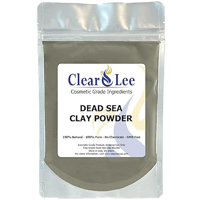 ClearLee Cosmetic Grade Clay Powders Variety Pack - Kaolin, Bentonite, Dead Sea, Moroccan, Rhassoul Clay - 5 Pack - 100% Pure Natural Powder - Great for Sampling and Discovering Best Clay for Skin - Image 3