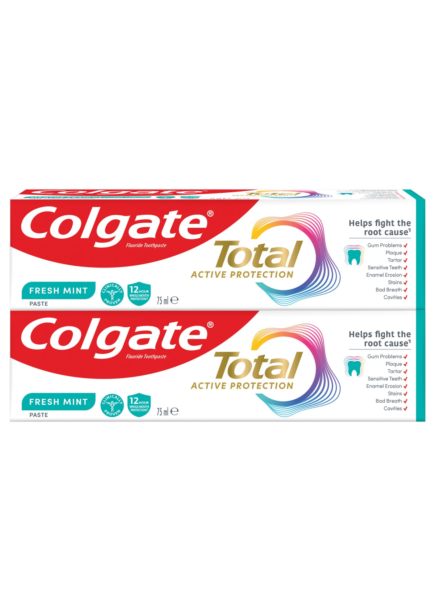 Colgate Total Active Protection Fresh Mint Toothpaste Pack of 2