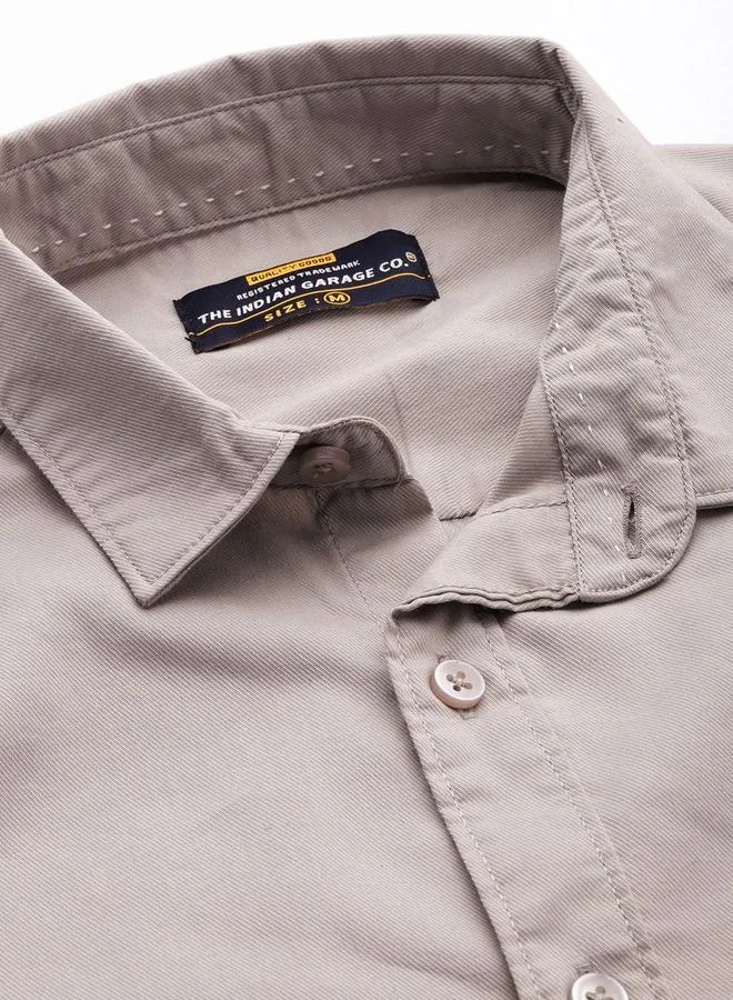 The Indian Garage Co  Men Slim Fit Solid Shirt for Men | Best Price UAE