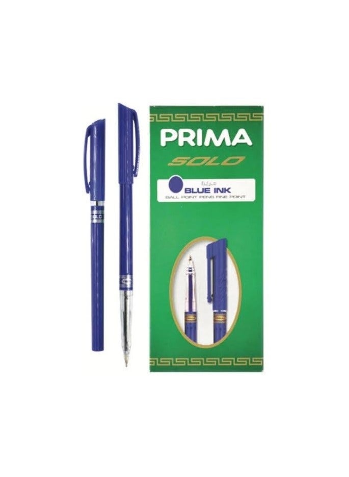 بريما القلم الجاف PRIMA القلم الجاف  قلم جاف عدد القلم المميز 0.7 ملي لون الحبر أزرق   العلبة : ١٢ قلم - Image 1