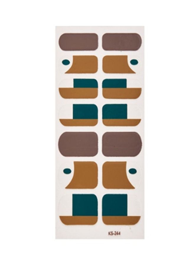 14-Pieces Fashion Nails Stickers