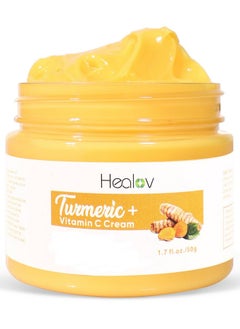Herblov Turmeric Face Cream For Face & Body All Natural Turmeric Skin Brightening Lotion Turmeric Cleanses Skin Fights Acne Evens Tone Fades Scars Sun Damage & Age Spots Pure Turmeric Cream Healing  - Image 2