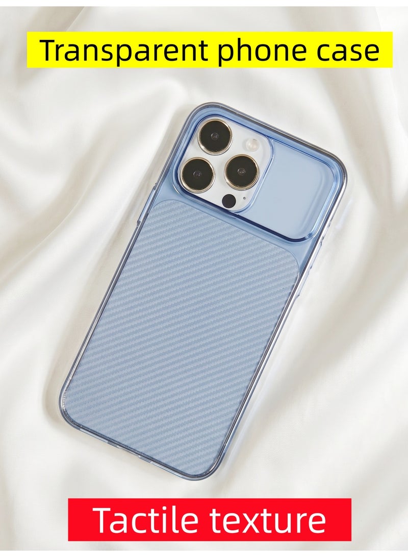 Transparent iPhone 14 Pro Max Case with Tactile Textured Grip - Image 1