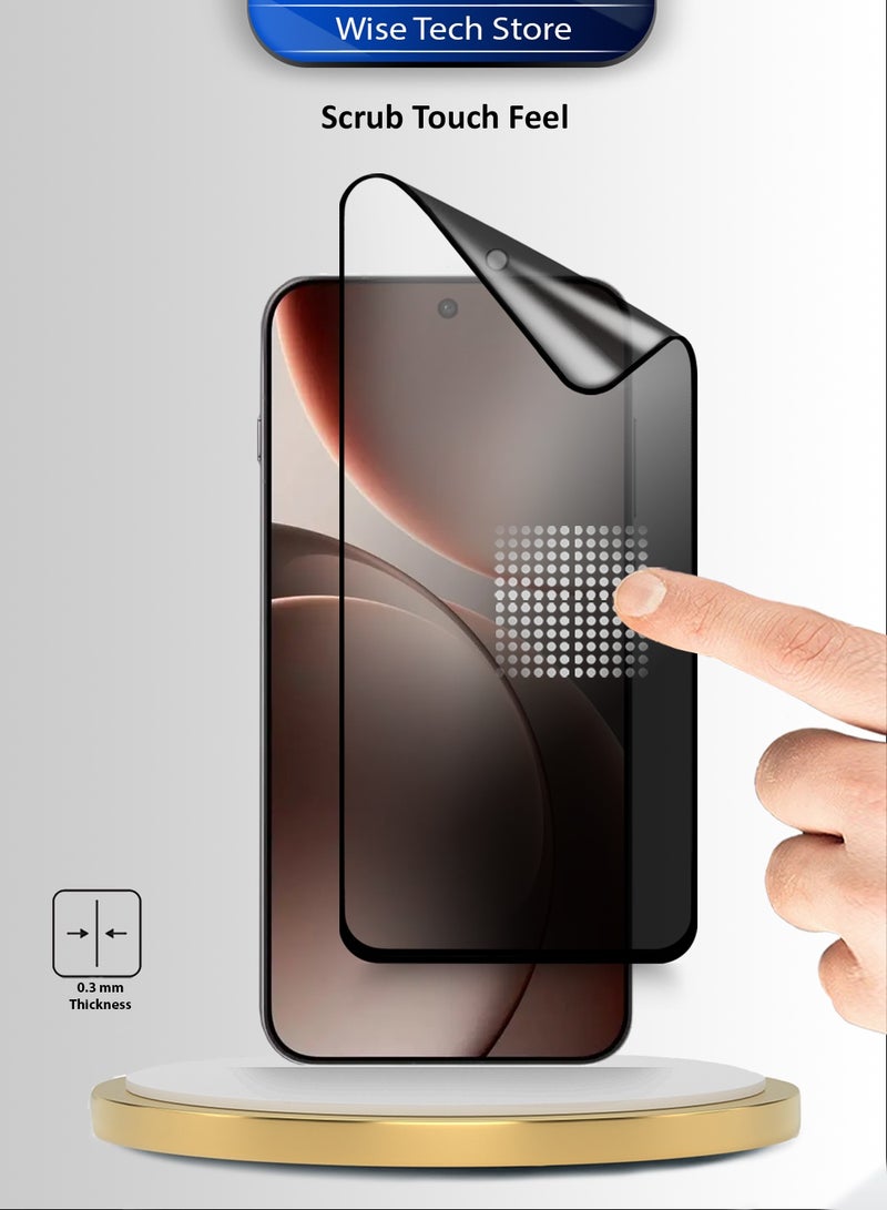 دبليو تيك حافظ شاشة مرن مات لشاشة Oppo Find X9 Pro 5G 2025 مصنوع من السيراميك النانو الفاخر مع حماية للخصوصية وتغطية كاملة بالغراء الكامل (MSCNMP) - شفاف/أسود - Image 4