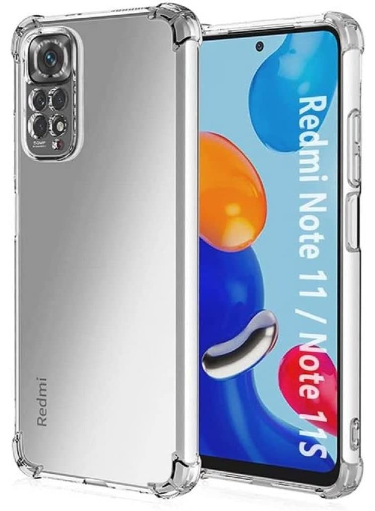 Clear Soft TPU Silicone Case for Xiaomi Redmi Note 11 4G / Redmi Note 11s 4G, Shock Protective with Camera Protection - Image 1