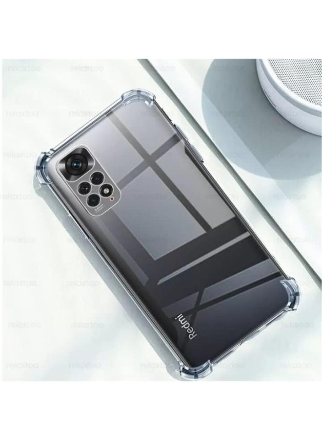 Clear Soft TPU Silicone Case for Xiaomi Redmi Note 11 4G / Redmi Note 11s 4G, Shock Protective with Camera Protection - Image 3