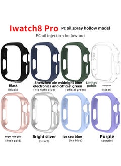Generic Suitable For Apple S8 Generation Watch Ultra Hollow PC Oil Injection Frame Protective Cover 49mm In Stock-Color:Space Gray-Appearance Size:49mm  - Image 5