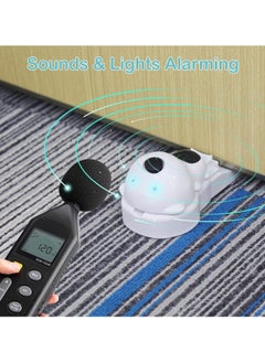 Y&D Door Stop Alarm, Stopper with 120DB Alarm and Flashing Lights, Upgraded Sensitivity Cute Wedge Doorstop, Floor Mount Type Security Devices Alert (2 Pack)  - Image 3