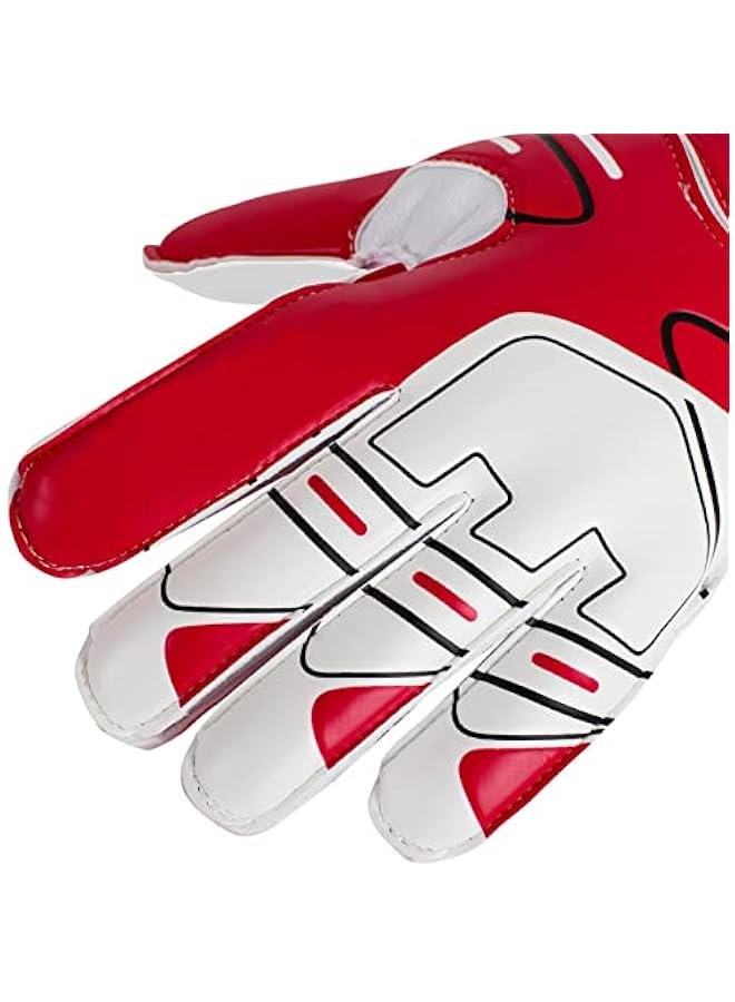 FYLX Goalie Gloves for Kids Youth Soccer Goalkeeper Gloves with Strong Grip Palms for The Toughest Saves Football Gloves with Finger Spine Double Wrist Protection Prevent InjuriesBlack Size 6) - Image 2