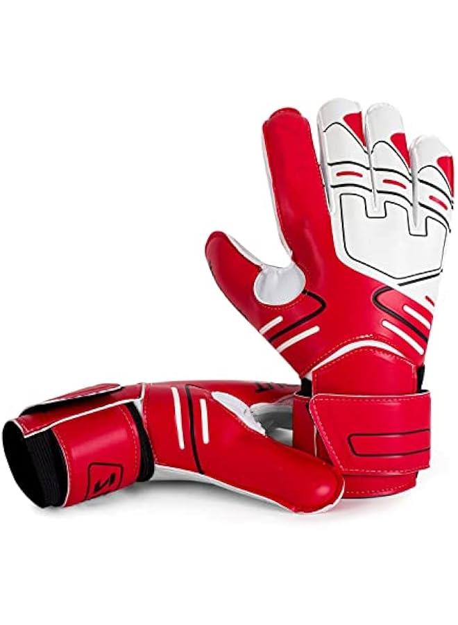 FYLX Goalie Gloves for Kids Youth Soccer Goalkeeper Gloves with Strong Grip Palms for The Toughest Saves Football Gloves with Finger Spine Double Wrist Protection Prevent InjuriesBlack Size 6) - Image 4