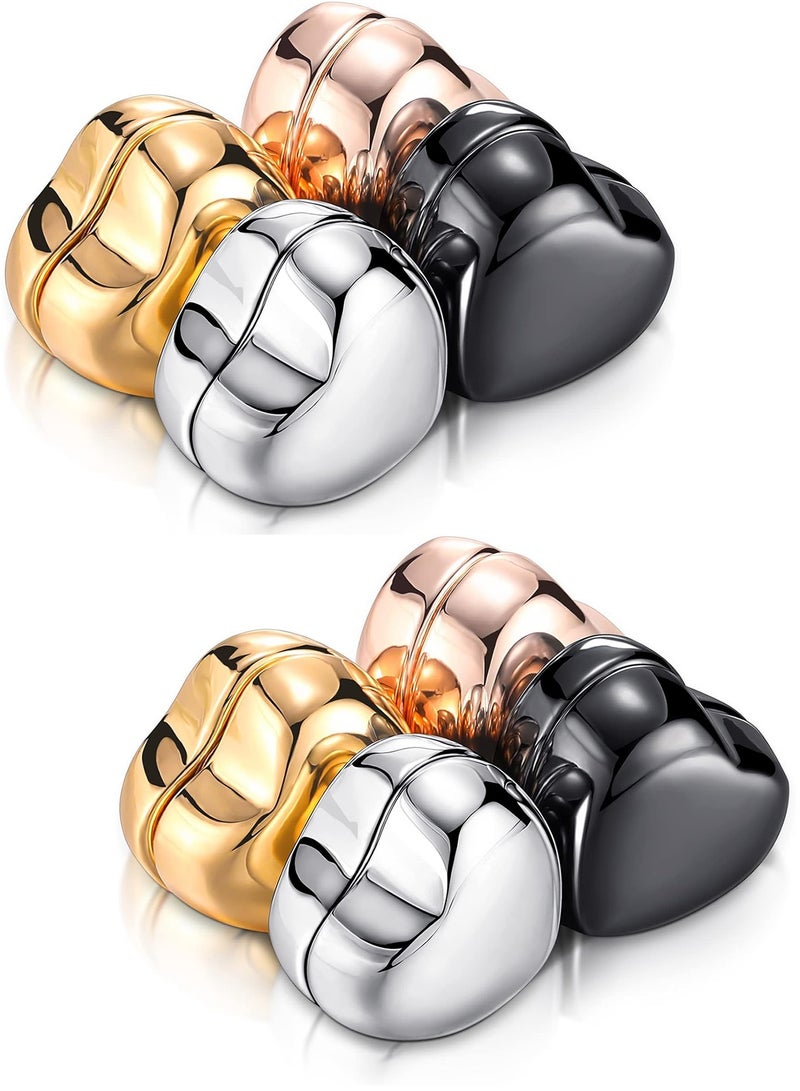 8 أزواج من دبابيس الحجاب المغناطيسية للنساء، صغيرة سوداء اللون، مشابك وشاح لا تشابك، مغناطيسات حجاب قوية التثبيت، آمنة وأنيقة للارتداء اليومي والعيد - Image 1