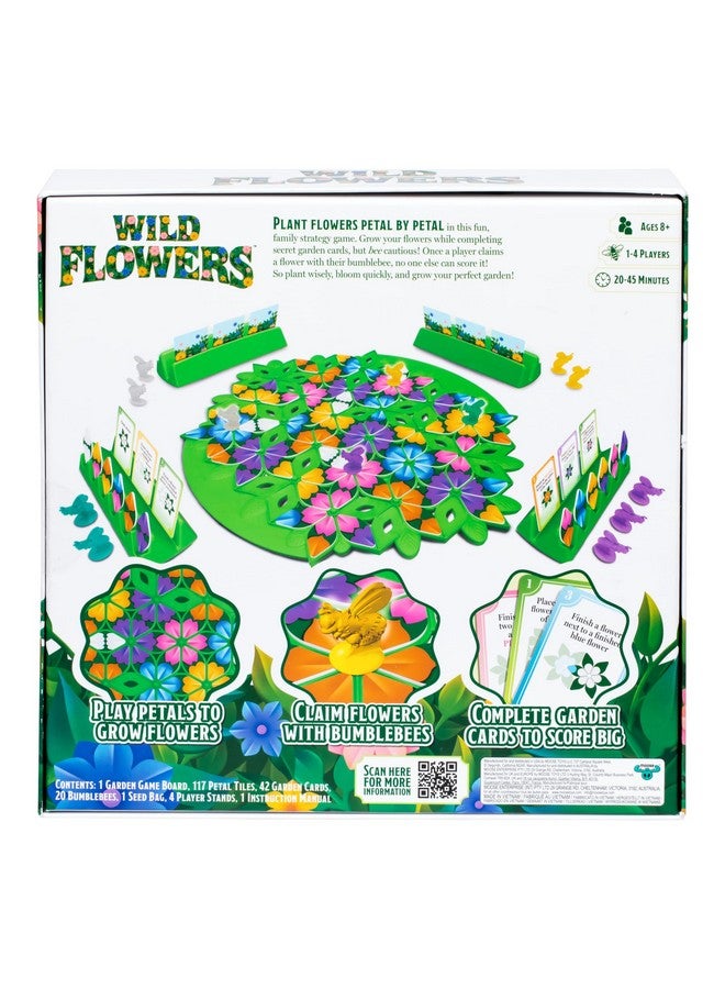 Moose Games Wild Flowers Family Fun Strategy Game, Grow & Claim Flowers by Placing Tiles & Bumble Bees to Secure Your Blooms Before Others, Complete Garden Cards to Score Big! Solo Play & 1 to 4 Players Aged 8+  - Image 5