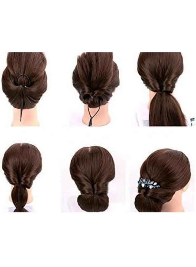 PALMATE 5-Piece Set Hair Styling Kit Topsy Tail Hair Pull Dish Needle Bun Donut Twist Braid Ponytail Maker Hair Comb Tools DIY Accessories - Image 3