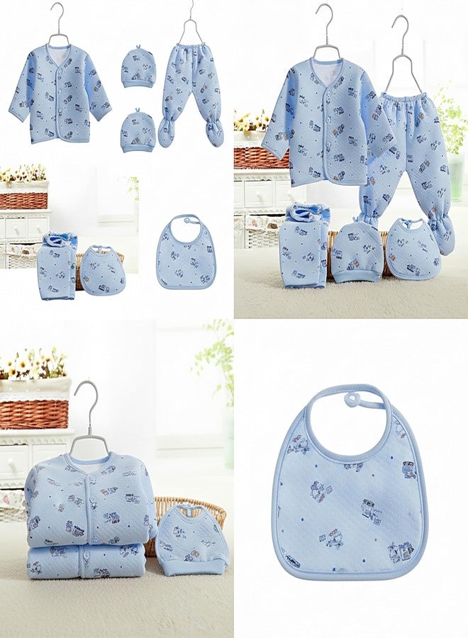 Fancy Walas Presents New Born Baby Summer Wear Printed Baby Clothes 5Pcs Sets 100% Cotton Boys Girls Unisex Baby Cotton/Summer or Flannel Suit Infant Clothes First Gift for New Born (0-6 Months) - Image 5