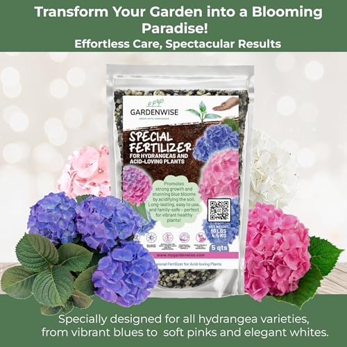 GARDENWISE Slow Release Hydrangea Fertilizer with Iron & Sulfur – Indoor & Outdoor Soil Acidifier for Miracle Growth (12 oz) - Image 2