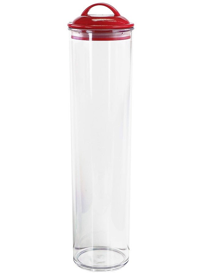 Reston Lloyd Calypso Basics by Reston Lloyd Acrylic Storage Canisters, Spaghetti, Red - Image 1