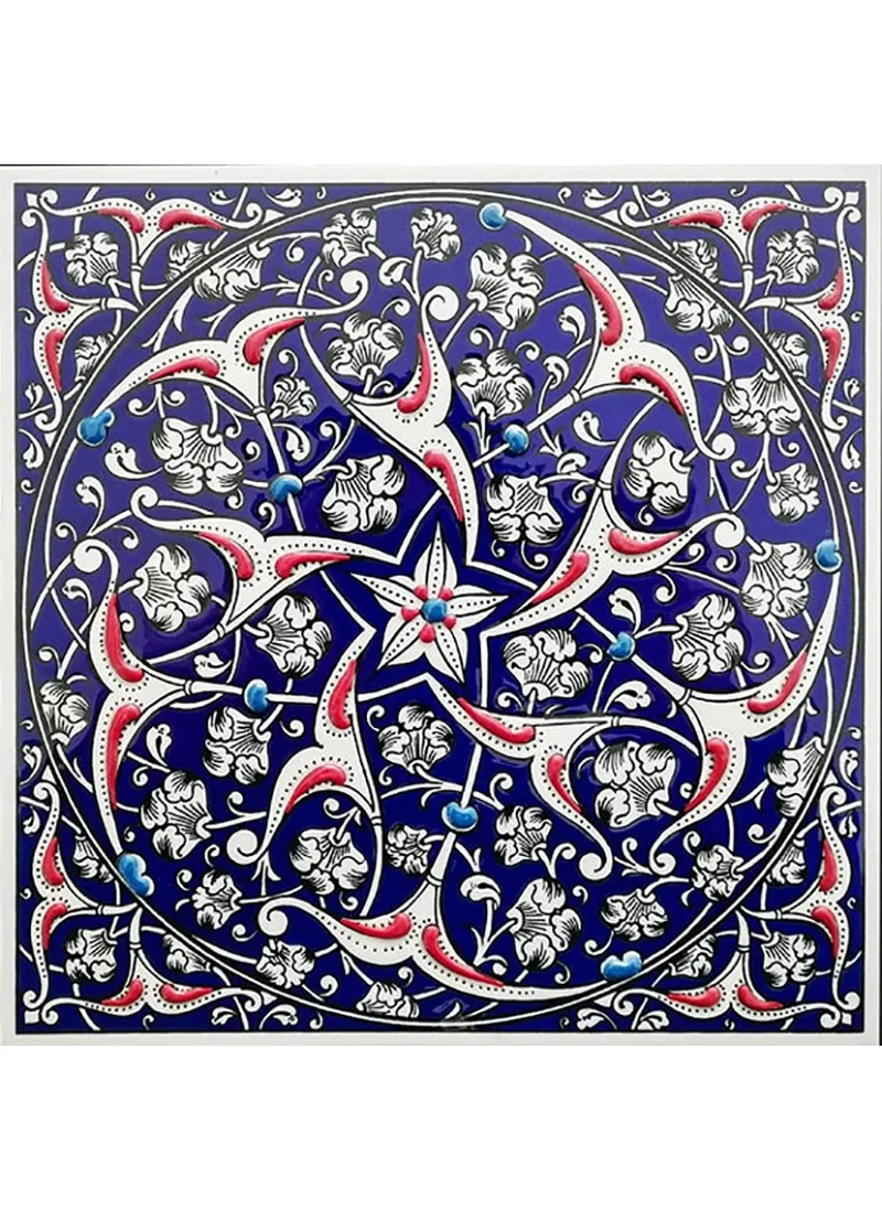 أرمادا Tile 20X20 cm Ed 322 Iznik Rumi Patterned Kutahya Tile Tile