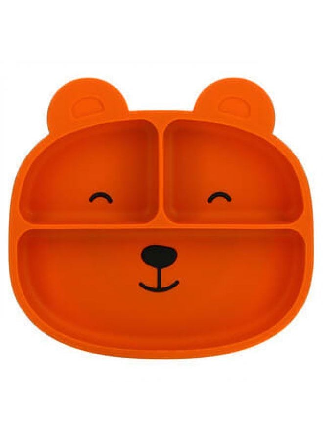Sage Spoonfuls - Sage Spoonfuls, Sili Bear Plate, Orange, 1 Count - Image 1