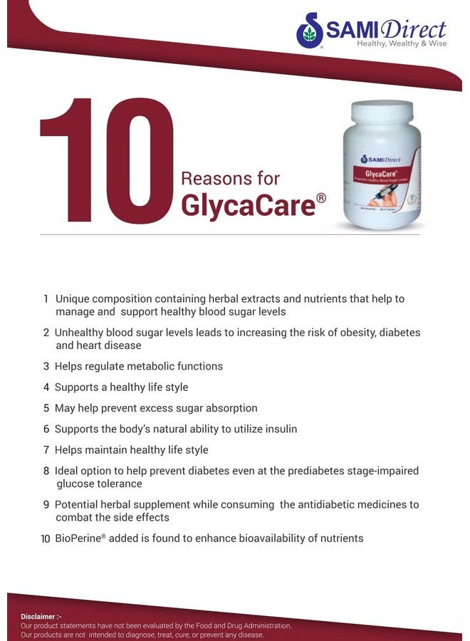 SAMI Direct GlycaCare -90 Tablets - Image 3