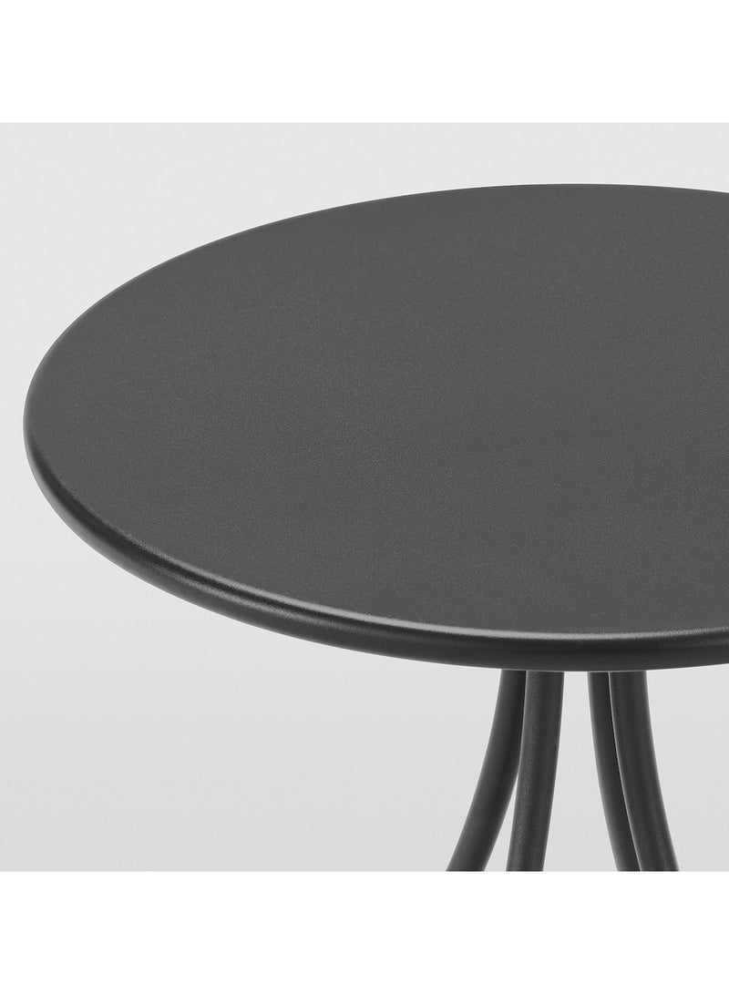 Round Side Table Indoor/Outdoor Black 46 cm - Image 2