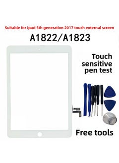Suitable For IPad5 Touch Screen A1823 External Screen Through Stylus Touch Screen 2017 Screen A1822-Color:iPad 5 Generation (A1822/A1823) Original Pressure Touch Screen Return Key Black (can Pass Through Stylus)