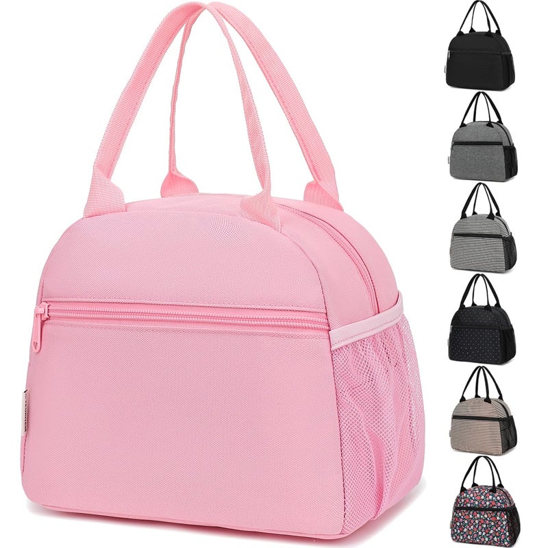GYEUKHAM Lunch Bag Women Lunch Box for Adult Men Small Cute Lunchbox Tote Large Capacity Insulated Lunch Container Cooler for Work Picnic Travel Pink - Image 2