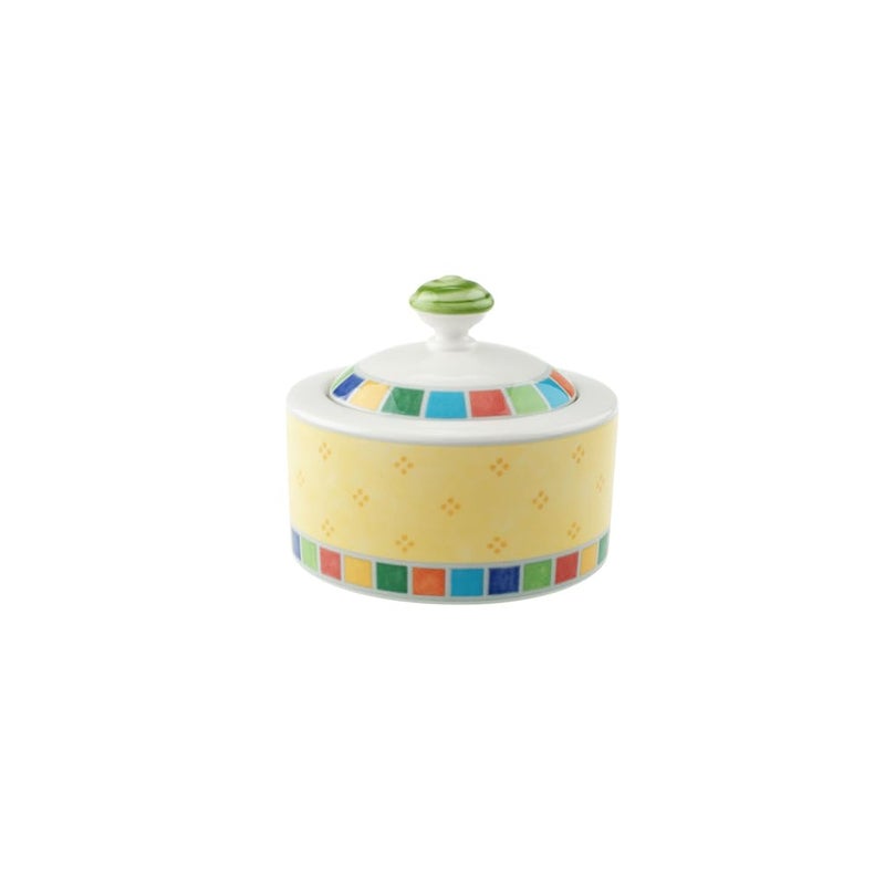 Villeroy & Boch Villeroy  Boch Twist Alea Limone Covered Sugar 675 oz Premium Porcelain WhiteYellow