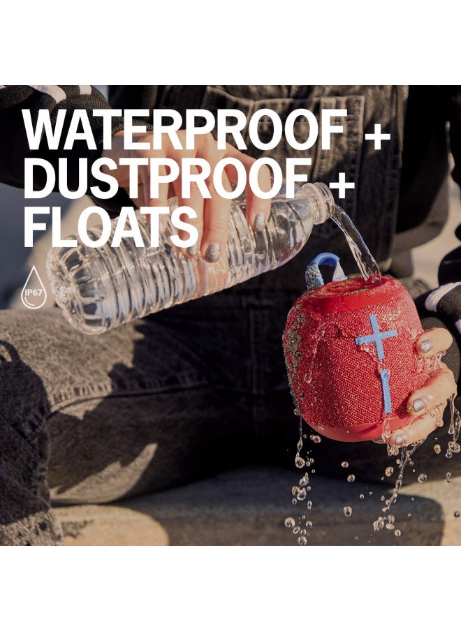 Ultimate Ears - Ultimate Ears WONDERBOOM 2, Portable Wireless Bluetooth Speaker, Big Bass 360 Sound, Waterproof/Dustproof IP67, Floatable, 100 Ft Range - Bermuda Blue - Image 1