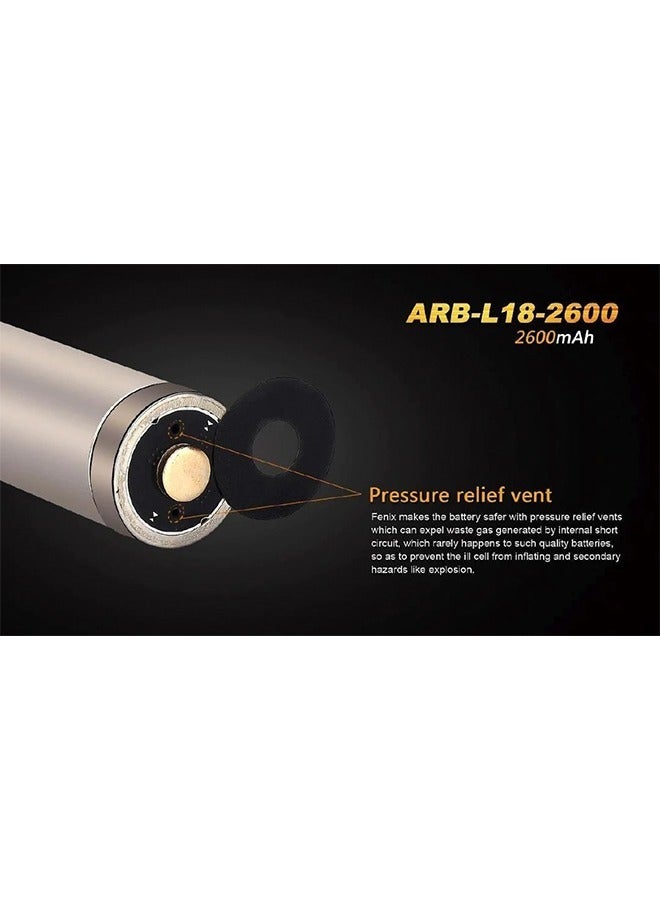 fenix ARB 2600 Rechargeable 18650 Battery - Image 4