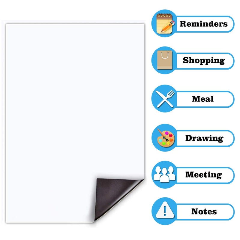 OWill Plastic 11 X 8 Inch Magnetic Dry Erase Whiteboard Sheet For Fridge(A4) - Image 5
