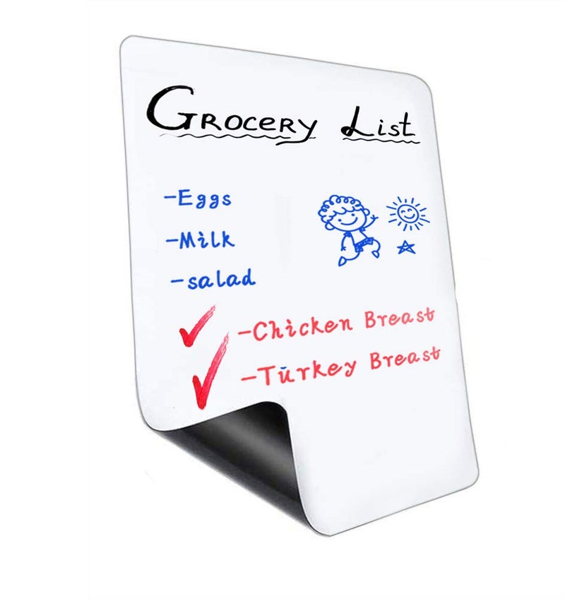 OWill Plastic 11 X 8 Inch Magnetic Dry Erase Whiteboard Sheet For Fridge(A4) - Image 1