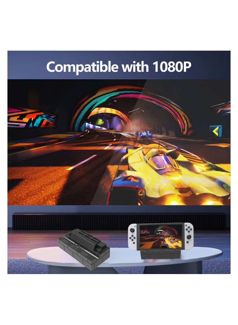 SOLARAE Switch Dock with LAN Adapter for Switch/Switch OLED - Portable Multi-Port Design, Perfectly Crafted for Enhanced Gaming Experience on Switch and Switch OLED. - Image 3