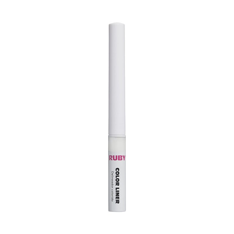Ruby Kisses Color Liquid Eyeliner Water Resistant Long Lasting Eyeliner 3 ml (0.10 fl.oz.) (White) - Image 2