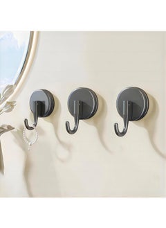 Y&D Suction Cup Hooks 3Pcs Shower Hooks Behind The Door Kitchen Balcony Toilet Hooks Shower Wreath Door Hanger Shower Hooks for Inside Shower Office Hooks No Need to Punch Holes  - Image 1